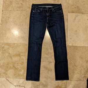 Women's Citizens of Humanity Elson Midrise Straight Leg Dark Wash 31
